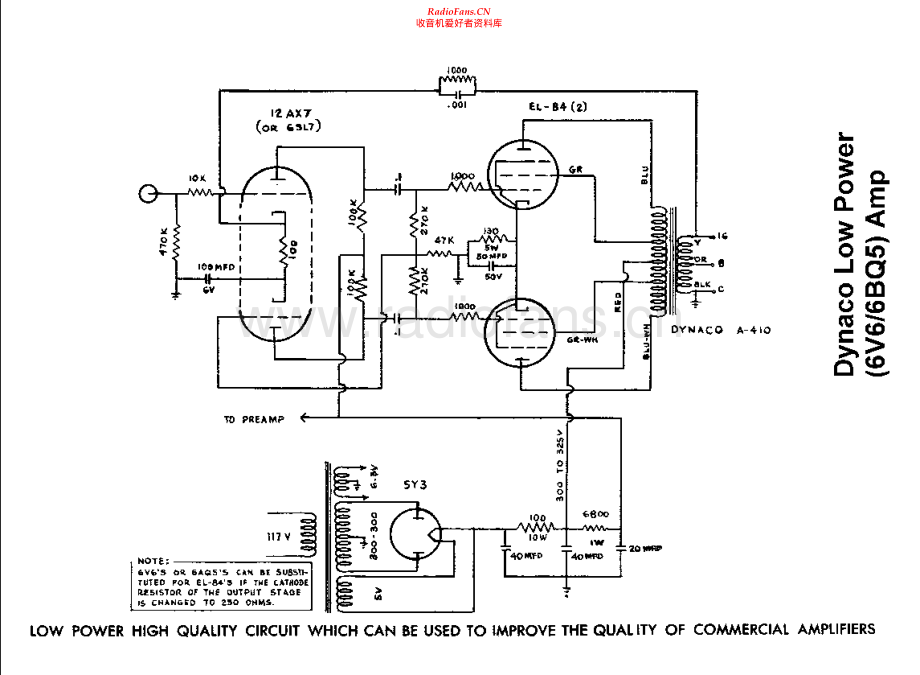 Dynaco-6V6_6BQ5-pwr-sch维修电路原理图.pdf_第1页
