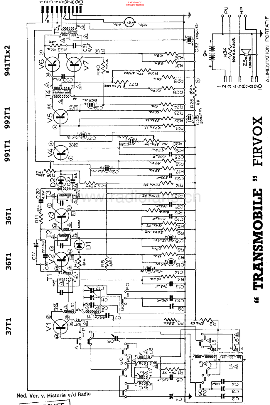 Ducretet-RT1045-rec-sch维修电路原理图.pdf_第1页