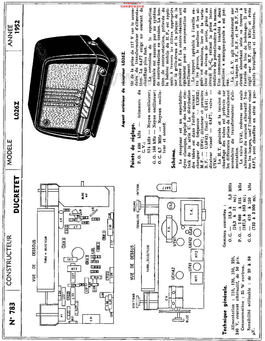 Ducretet-L026Z-rec-sm维修电路原理图.pdf_第2页