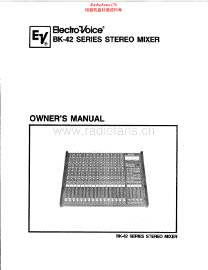 ElectroVoice-BK42-mix-sch维修电路原理图.pdf