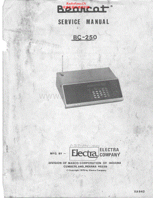 Electra-BearcatBC250-rec-sm维修电路原理图.pdf