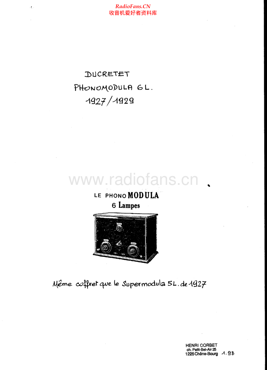 Ducretet-Phonomodula6L-riaa-sch1维修电路原理图.pdf_第1页