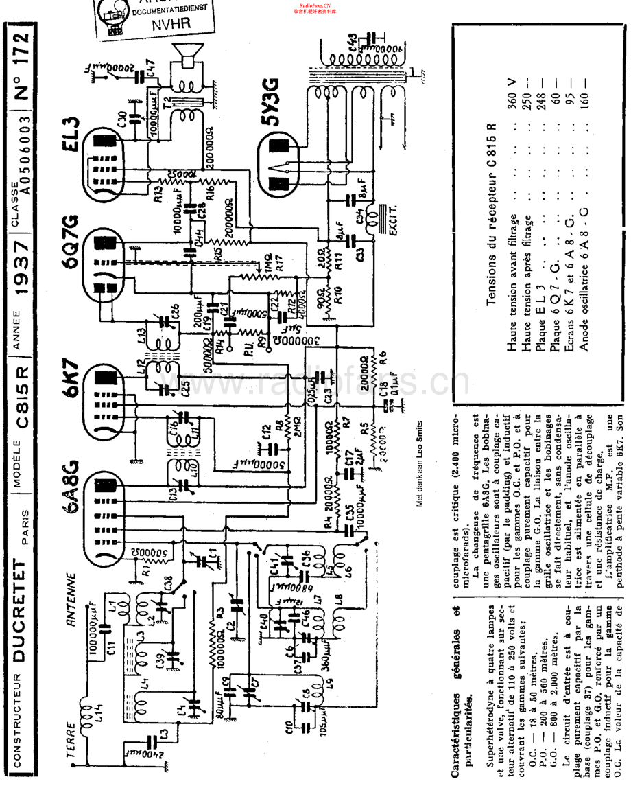 Ducretet-C815R-rec-sm维修电路原理图.pdf_第1页