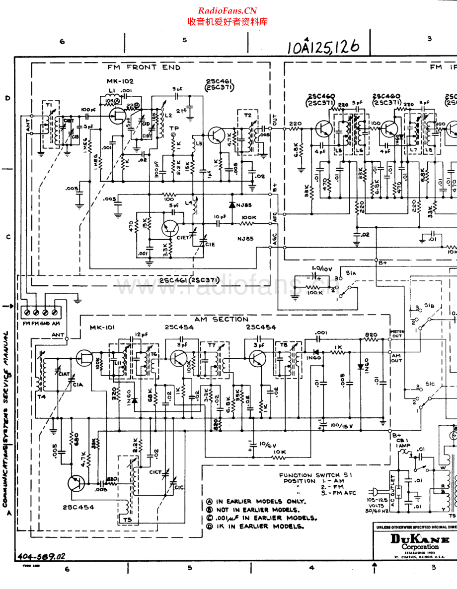 Dukane-10A126-tun-sch维修电路原理图.pdf_第1页