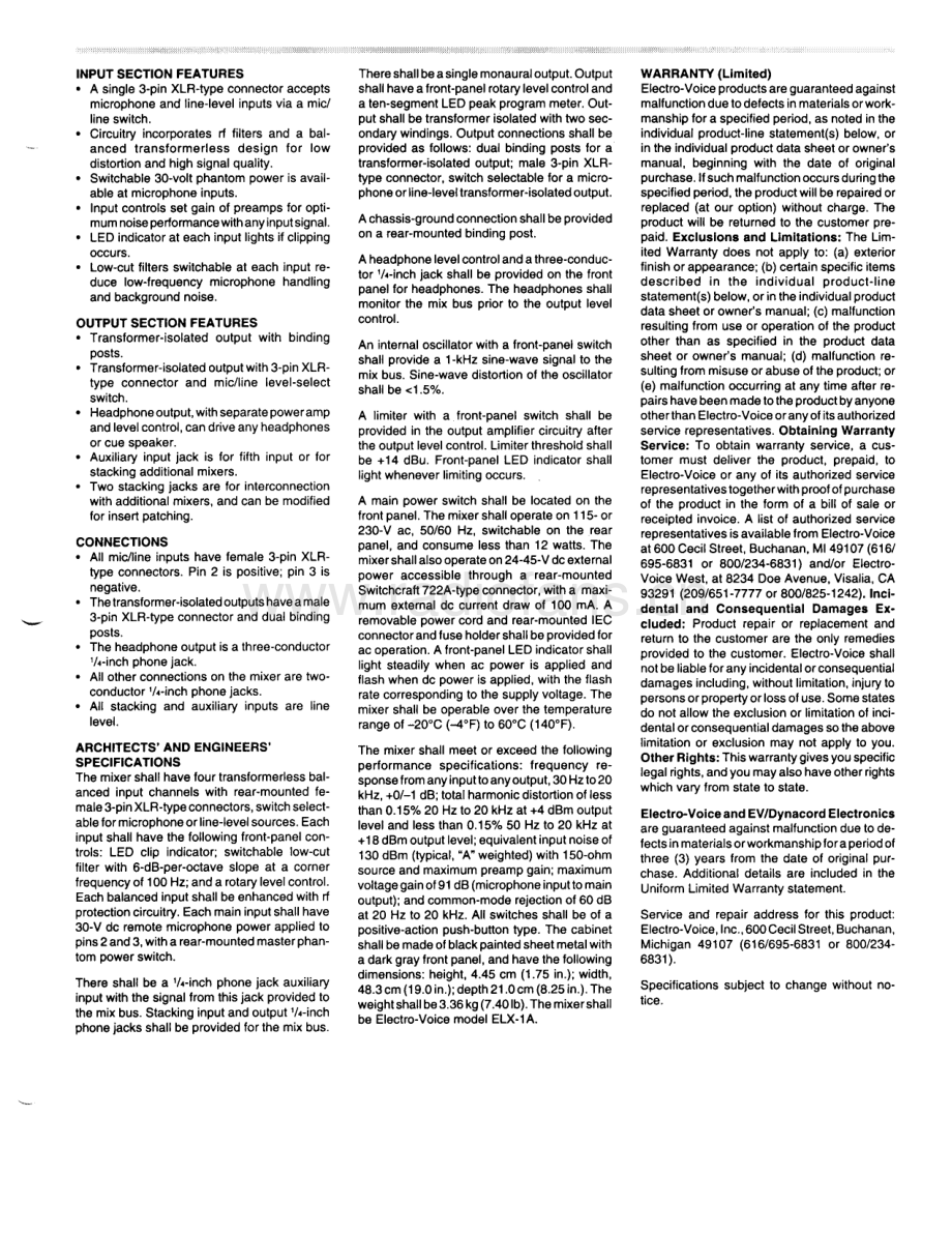 ElectroVoice-ELX1A-mix-sm维修电路原理图.pdf_第3页