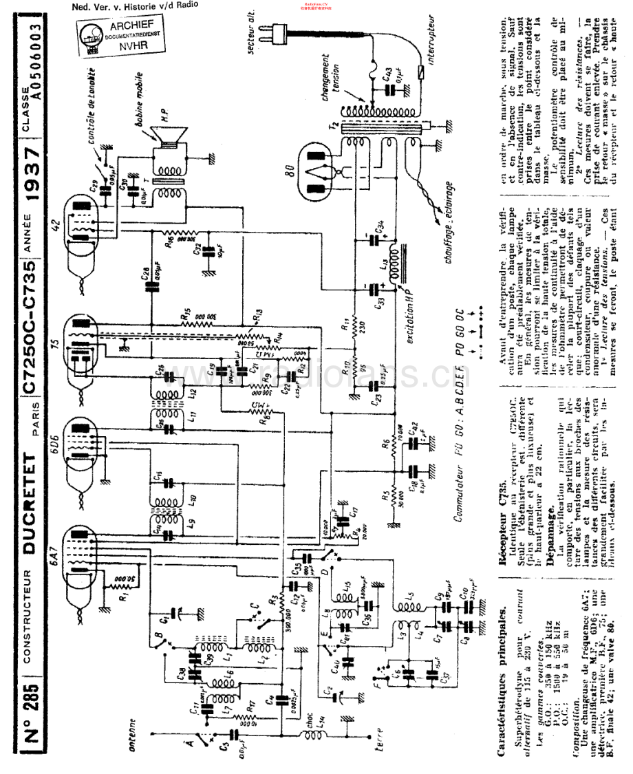 Ducretet-C735-rec-sm维修电路原理图.pdf_第1页