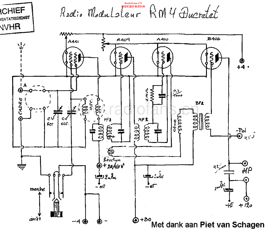 Ducretet-RM4_early-rec-sch维修电路原理图.pdf_第1页