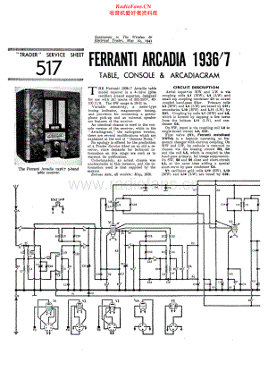 Ferranti-Arcadia36-rec-sm维修电路原理图.pdf