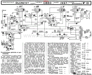 Ducretet-C850-rec-sch维修电路原理图.pdf