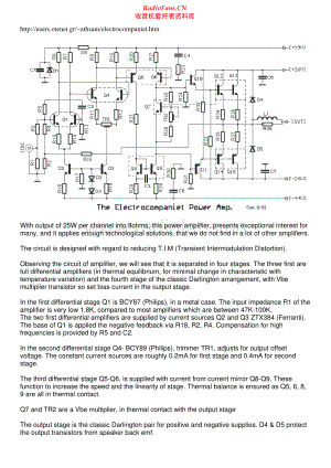 Electrocompaniet-25W-pwr-sch维修电路原理图.pdf