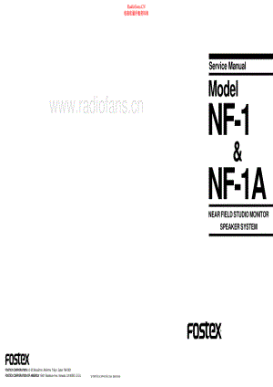 Fostex-NF1A-as-sm(1)维修电路原理图.pdf