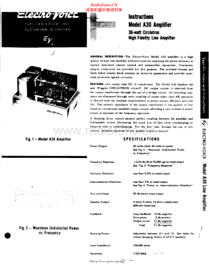 ElectroVoice-A30early-pwr-sm维修电路原理图.pdf