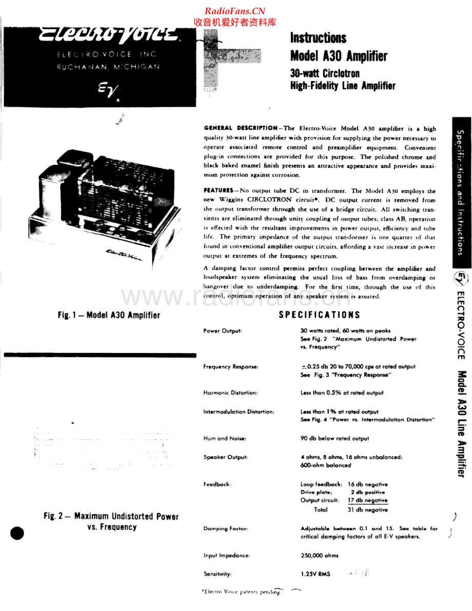 ElectroVoice-A30early-pwr-sm维修电路原理图.pdf_第1页