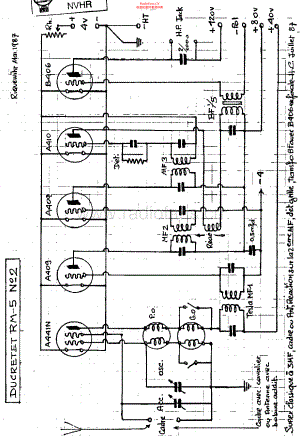 Ducretet-RM5_early-rec-sch维修电路原理图.pdf