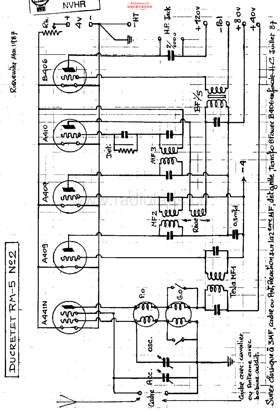 Ducretet-RM5_early-rec-sch维修电路原理图.pdf_第1页