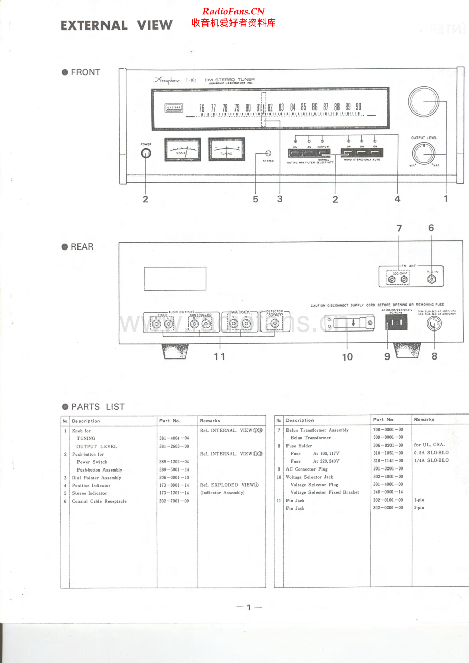 Accuphase-T101-tun-sch维修电路原理图.pdf_第2页