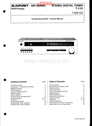 Blaupunkt-T110-tun-sm维修电路原理图.pdf