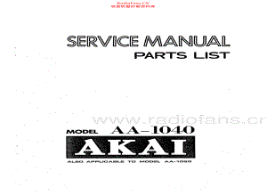 Akai-AA1050-rec-sm维修电路原理图.pdf