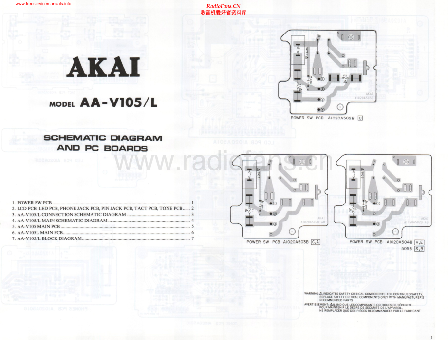 Akai-AAV105-rec-sch维修电路原理图.pdf_第1页