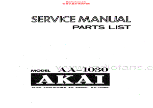 Akai-AA1030L-rec-sm维修电路原理图.pdf