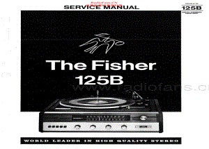 Fisher-125B-rec-sm维修电路原理图.pdf