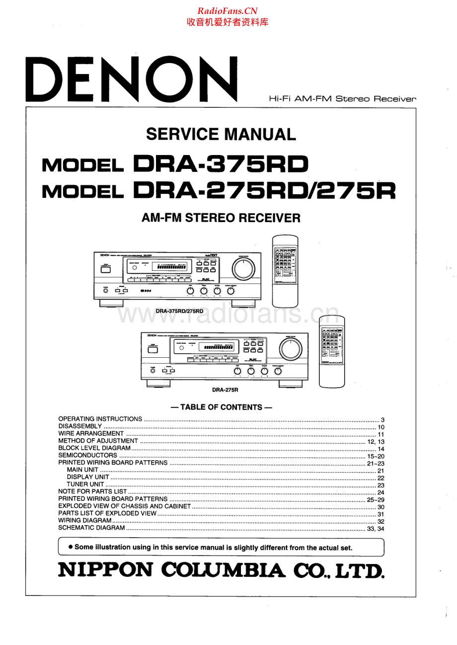 Denon-DRA275RD-rec-sm维修电路原理图.pdf_第1页