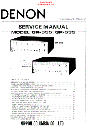 Denon-GR555-rec-sm维修电路原理图.pdf