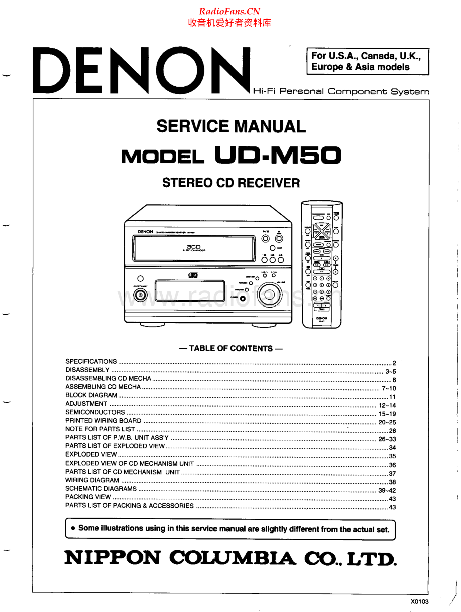Denon-UDM50-rec-sm维修电路原理图.pdf_第1页