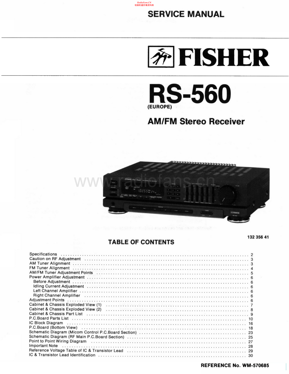 Fisher-RS560-rec-sch维修电路原理图.pdf_第1页