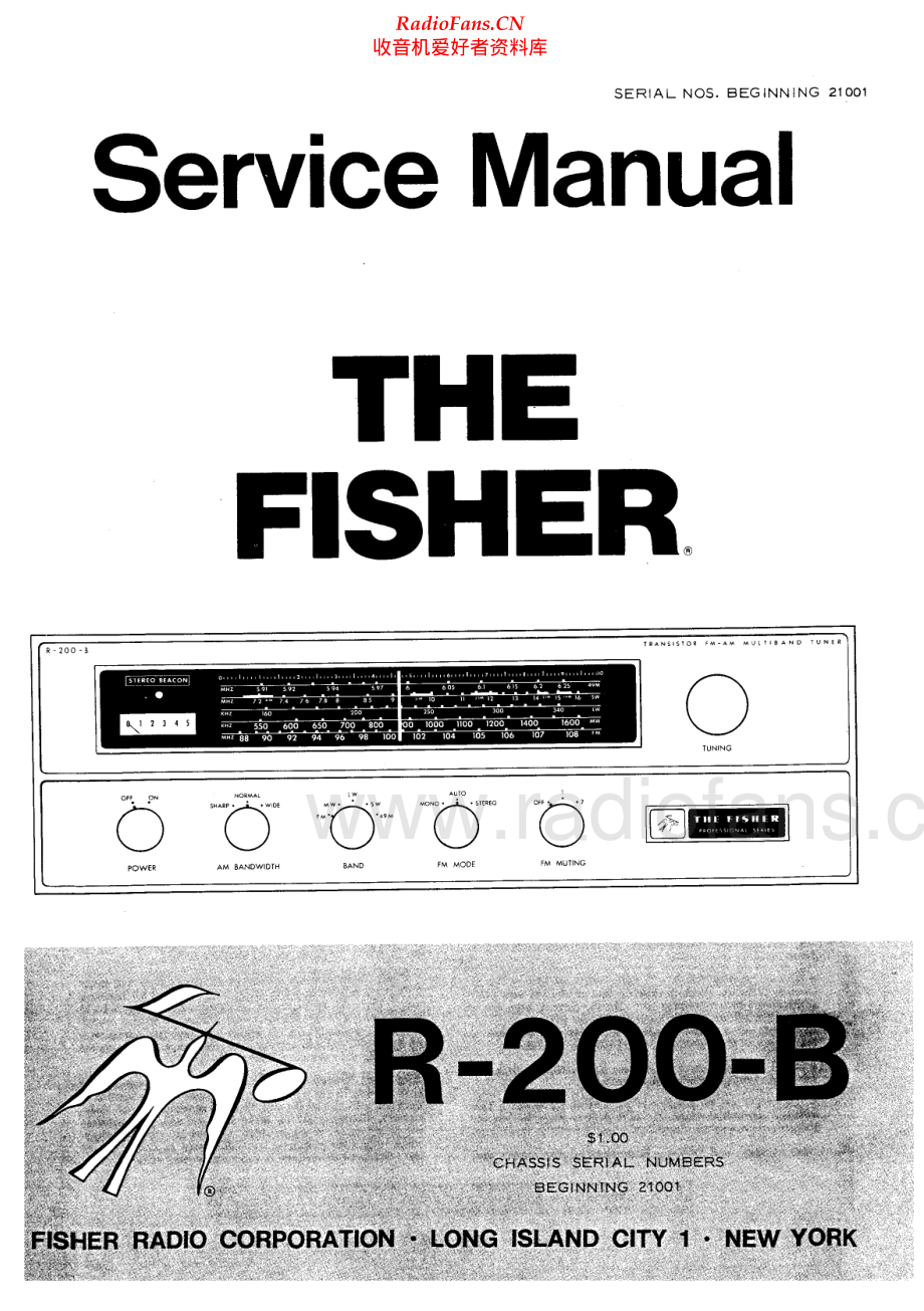 Fisher-R200B-rec-sm维修电路原理图.pdf_第1页