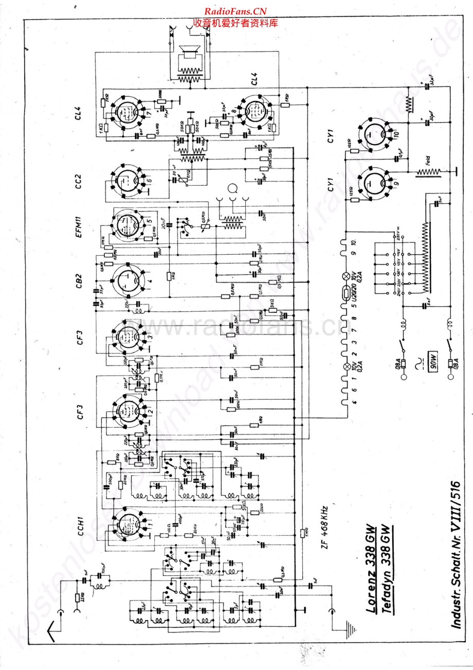 ITT-338GW-rec-sch 维修电路原理图.pdf_第1页
