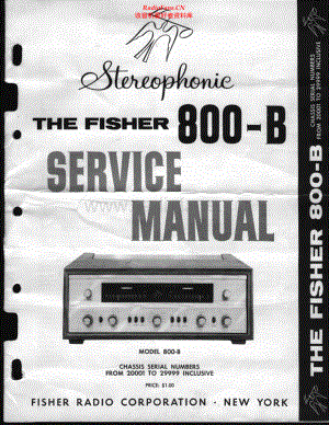 Fisher-800B-rec-sm维修电路原理图.pdf