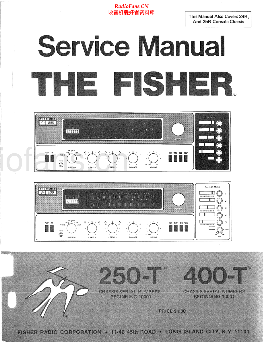 Fisher-250-rec-sm维修电路原理图.pdf_第1页