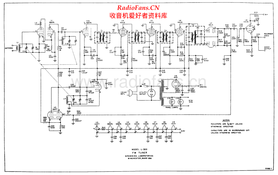 Browning-L300-tun-sch维修电路原理图.pdf_第1页