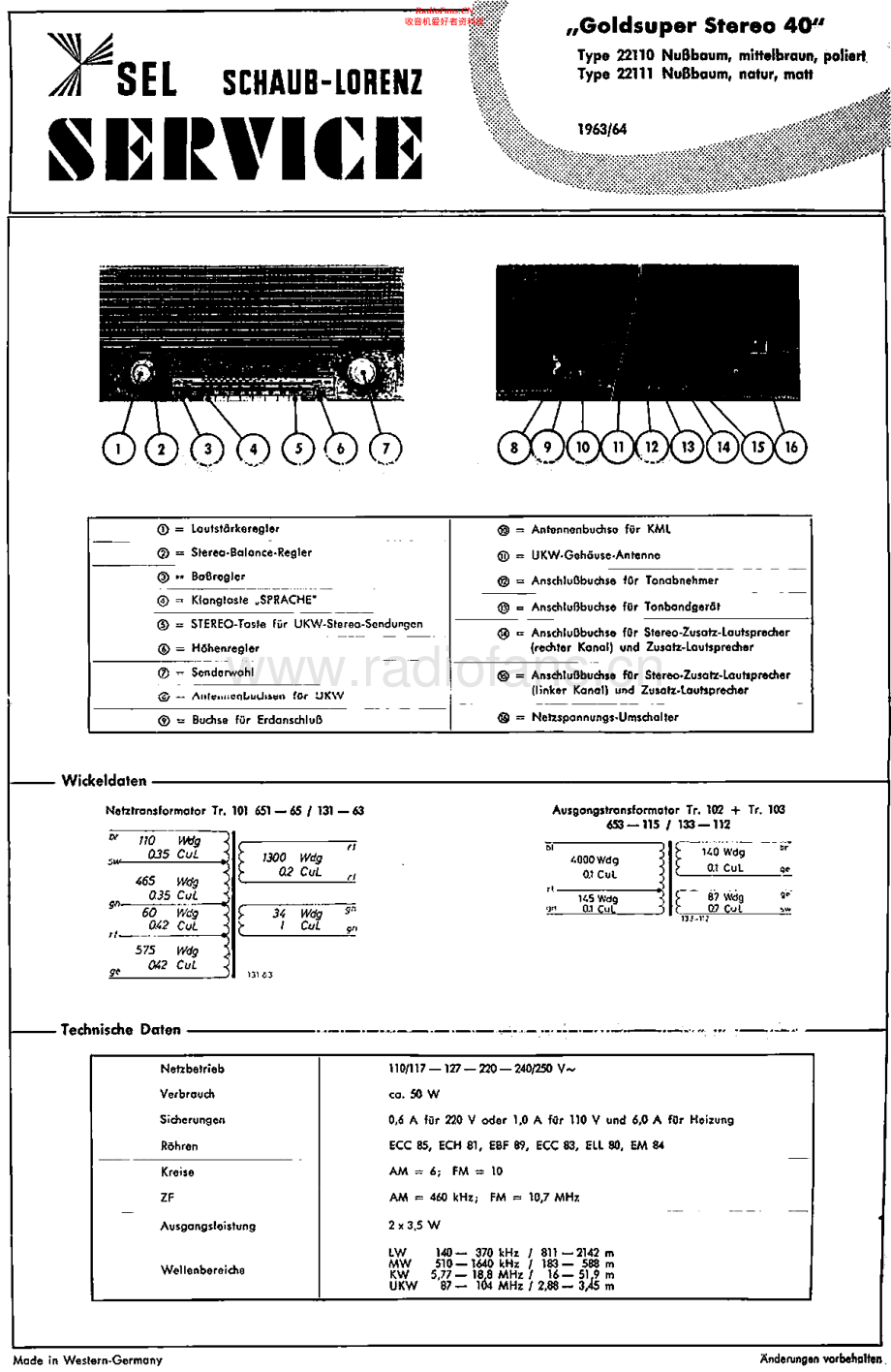 ITT-GoldsuperStereo40-rec-sm1 维修电路原理图.pdf_第1页