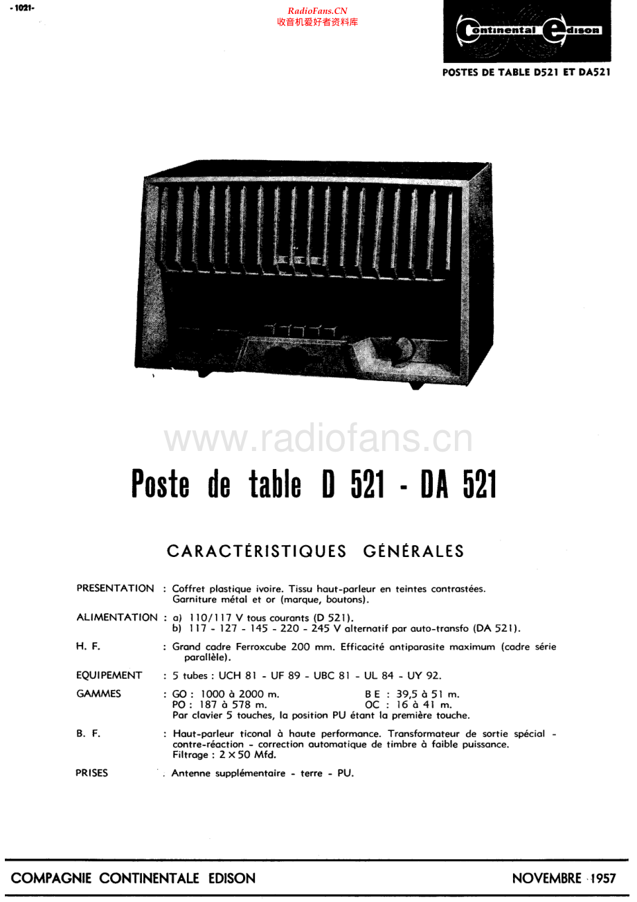Continental-DA521-rec-sch维修电路原理图.pdf_第1页