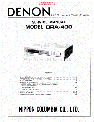 Denon-DRA400-rec-sm维修电路原理图.pdf
