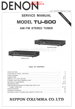 Denon-TU600-tun-sm维修电路原理图.pdf