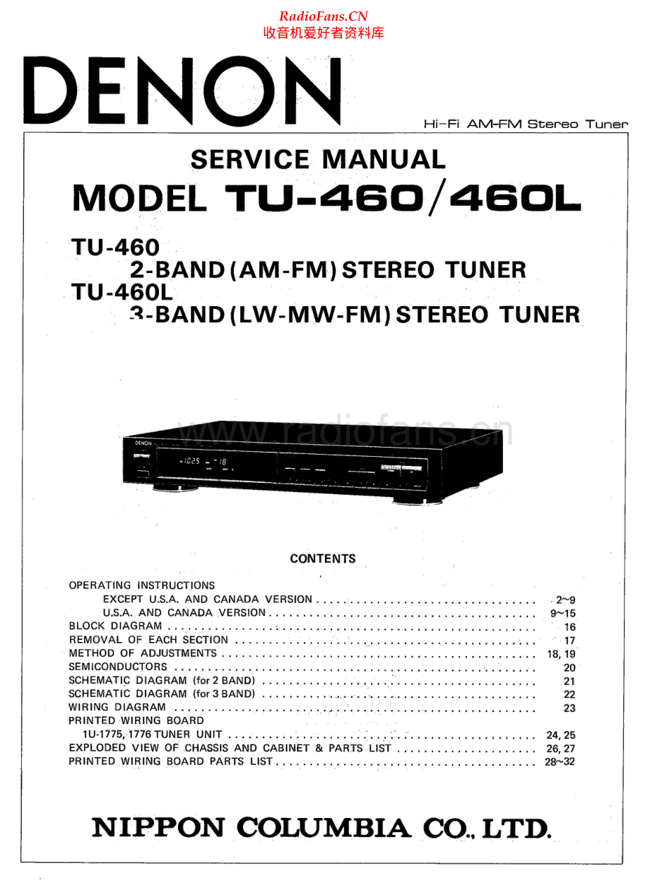 Denon-TU460L-tun-sm维修电路原理图.pdf_第1页