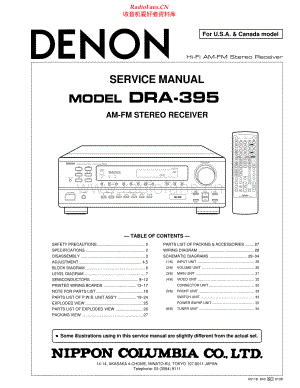 Denon-DRA395-rec-sm维修电路原理图.pdf