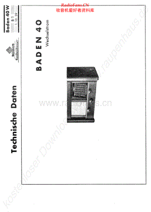 ITT-Baden40-rec-sm 维修电路原理图.pdf
