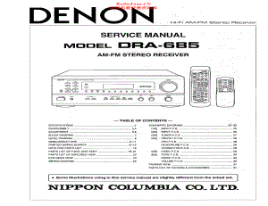 Denon-DRA865-rec-sm维修电路原理图.pdf