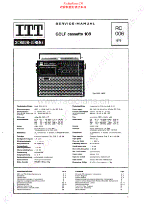 ITT-GolfCassette108-rec-sm 维修电路原理图.pdf