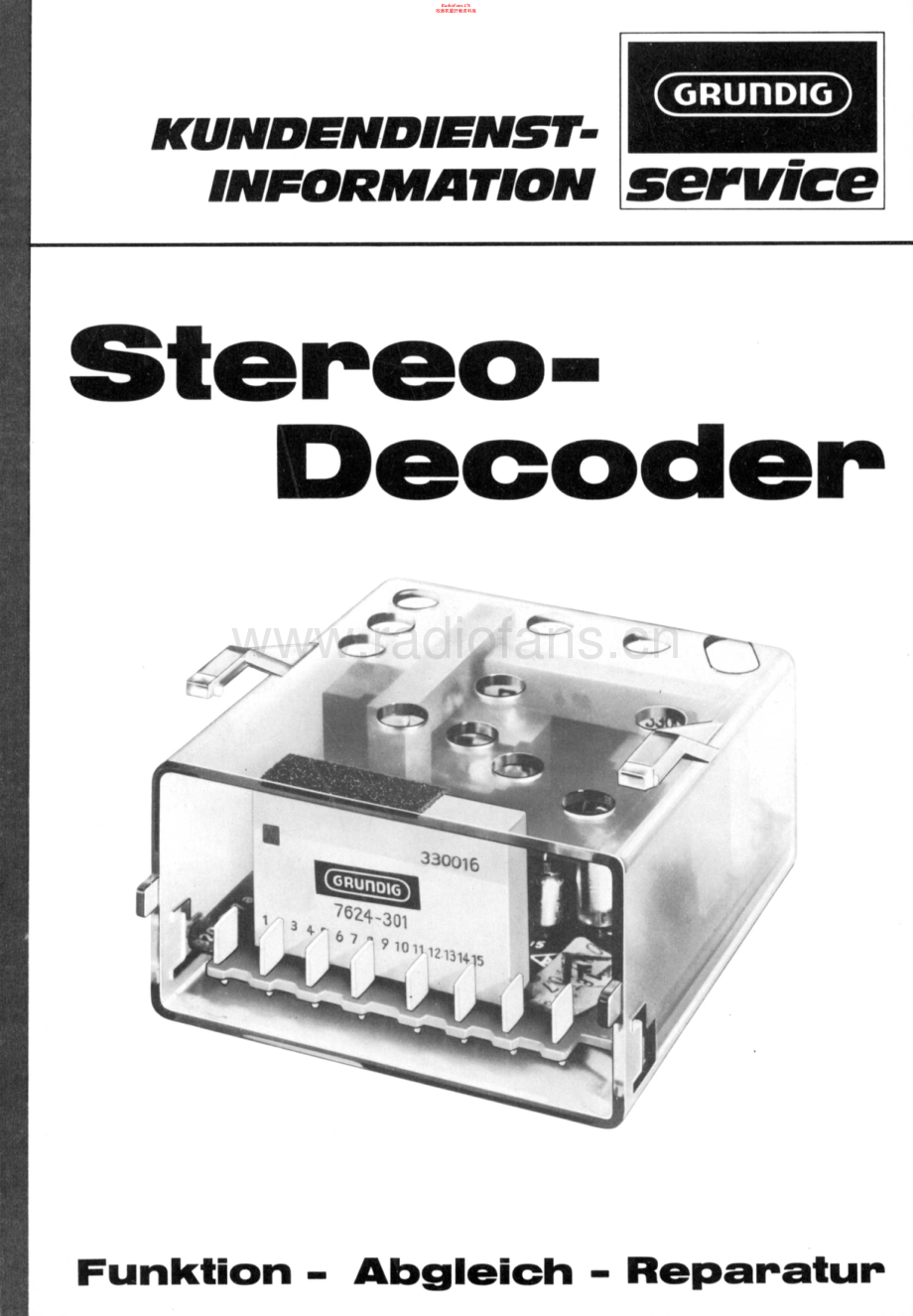 Grundig-StereoDecoder-tun-sm维修电路原理图.pdf_第1页