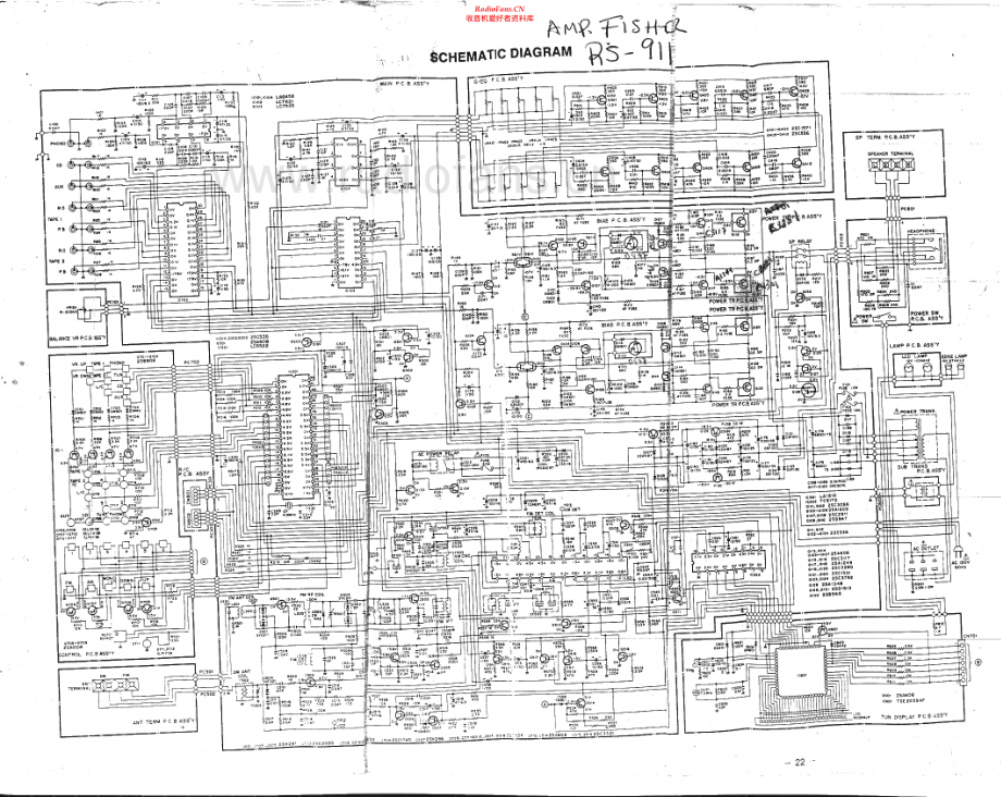 Fisher-RS911-rec-sch维修电路原理图.pdf_第1页