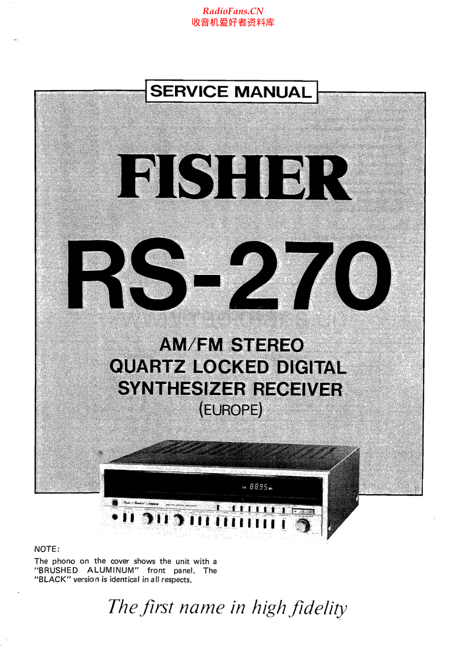 Fisher-RS270-rec-sm维修电路原理图.pdf_第1页