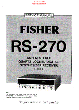 Fisher-RS270-rec-sm维修电路原理图.pdf