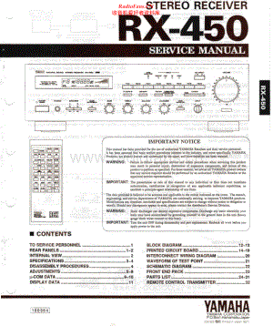 Yamaha-RX450-rec-sm(1) 维修电路原理图.pdf