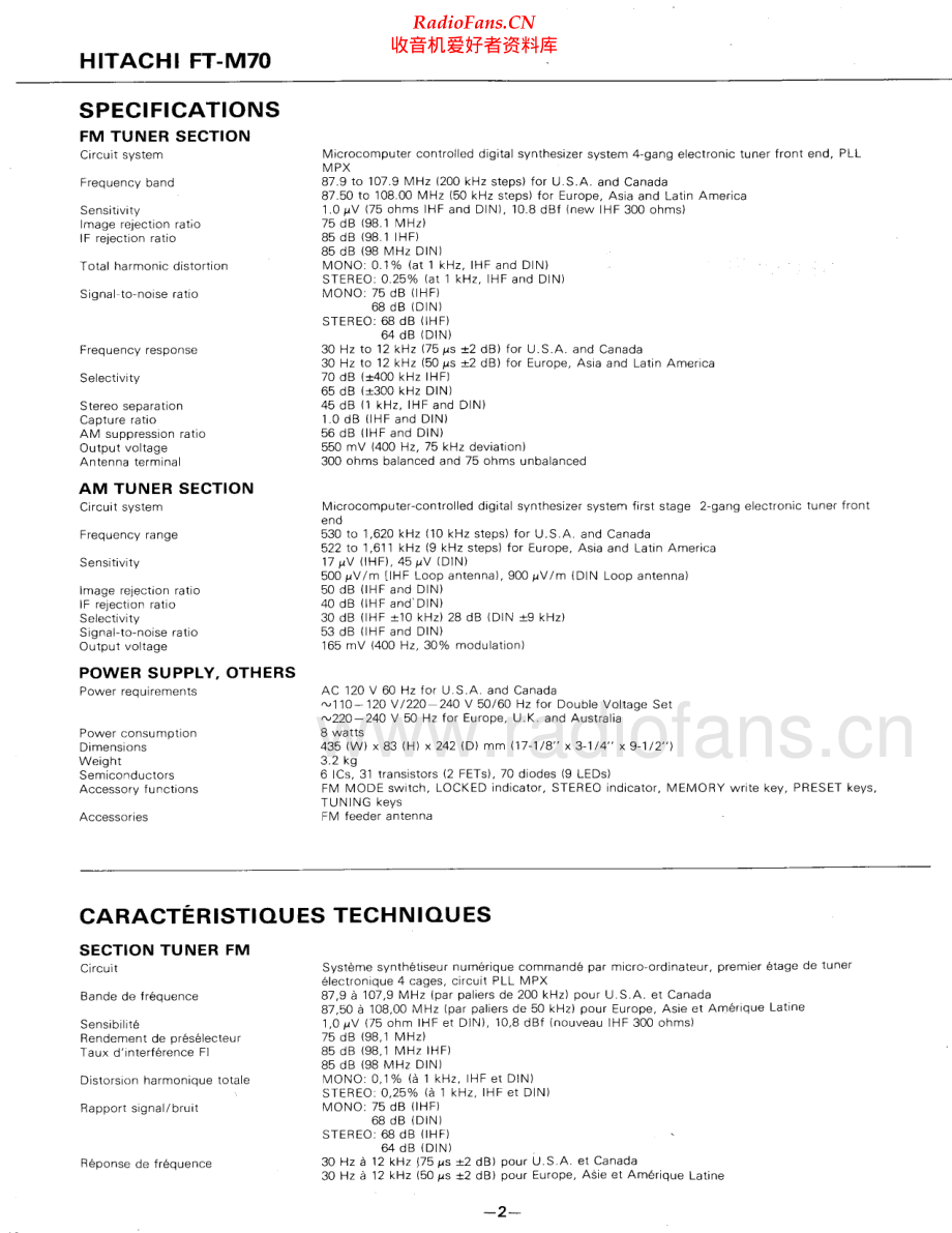 Hitachi-FTM70-tun-sm 维修电路原理图.pdf_第2页