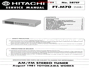 Hitachi-FTM70-tun-sm 维修电路原理图.pdf